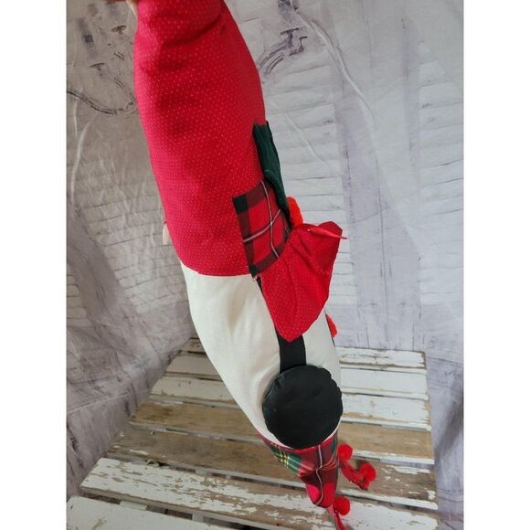 Folk art snowman hanging Xmas decor vintage - Picture 6 of 7